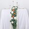 5 Pack 6.56FT Green Eucalyptus Garland for Decoration Table with Willow Leaves Greenery Garland Fake Hanging Plants Vines for Wedding Arch Decor Party Room Home Garden Office Wall Decor
